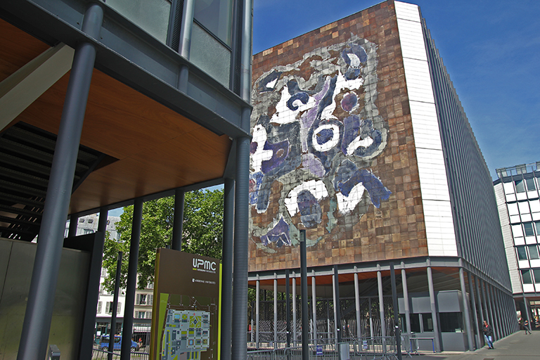 A building on the Université Pierre et Marie Curie campus in Paris.