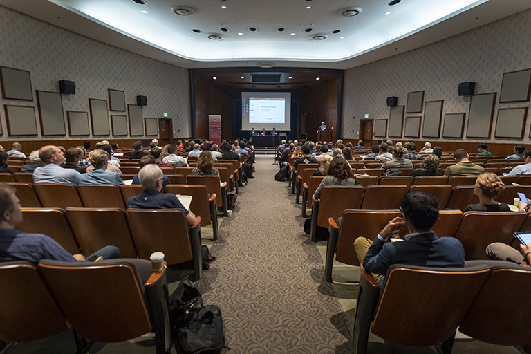 The plenary introduction to the conference was held in the Whittenberger auditorium. Photo by Ale...